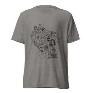 Unisex Wisconsin Short sleeve t-shirt Grey